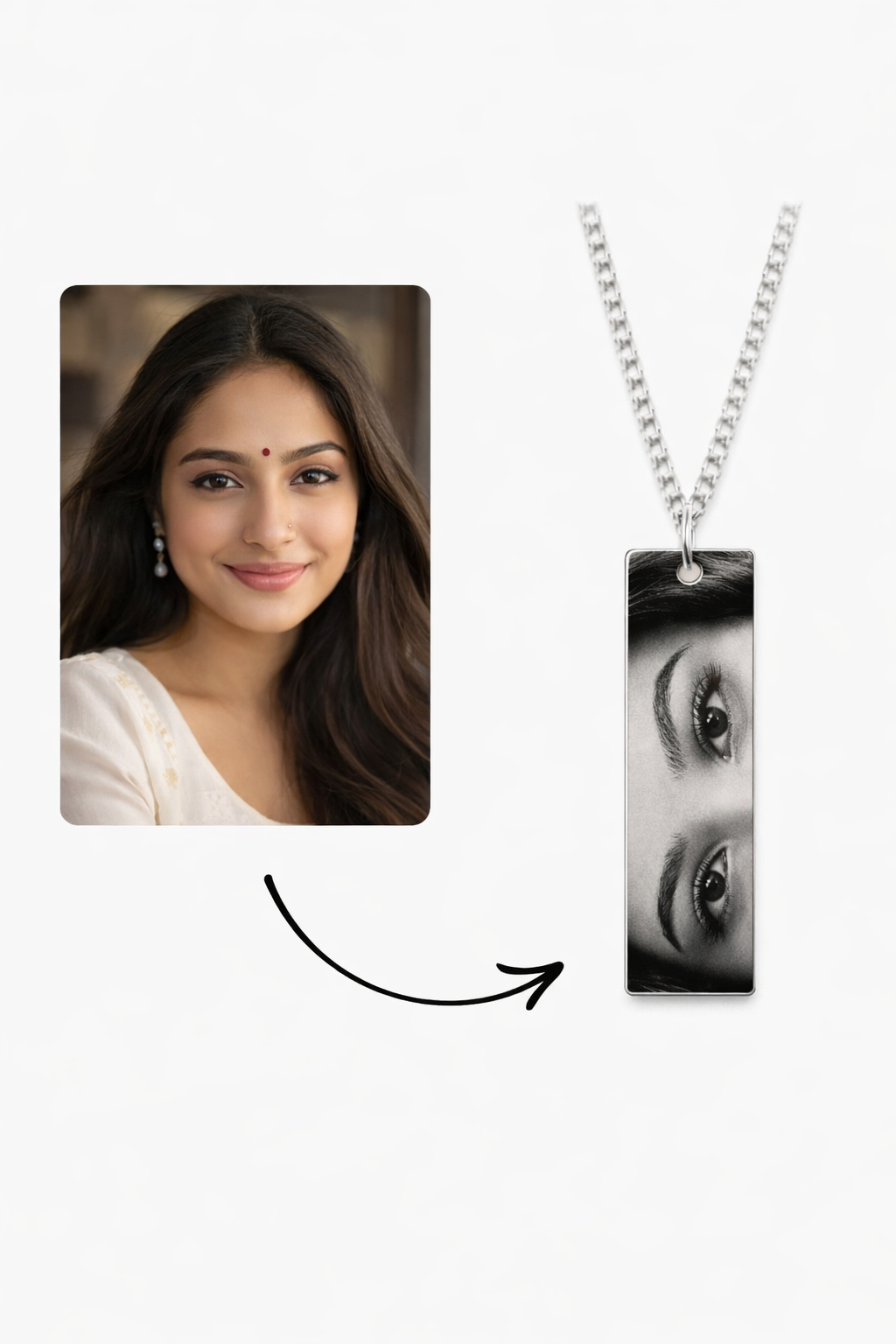 Personalized Eye Necklace — photo 2