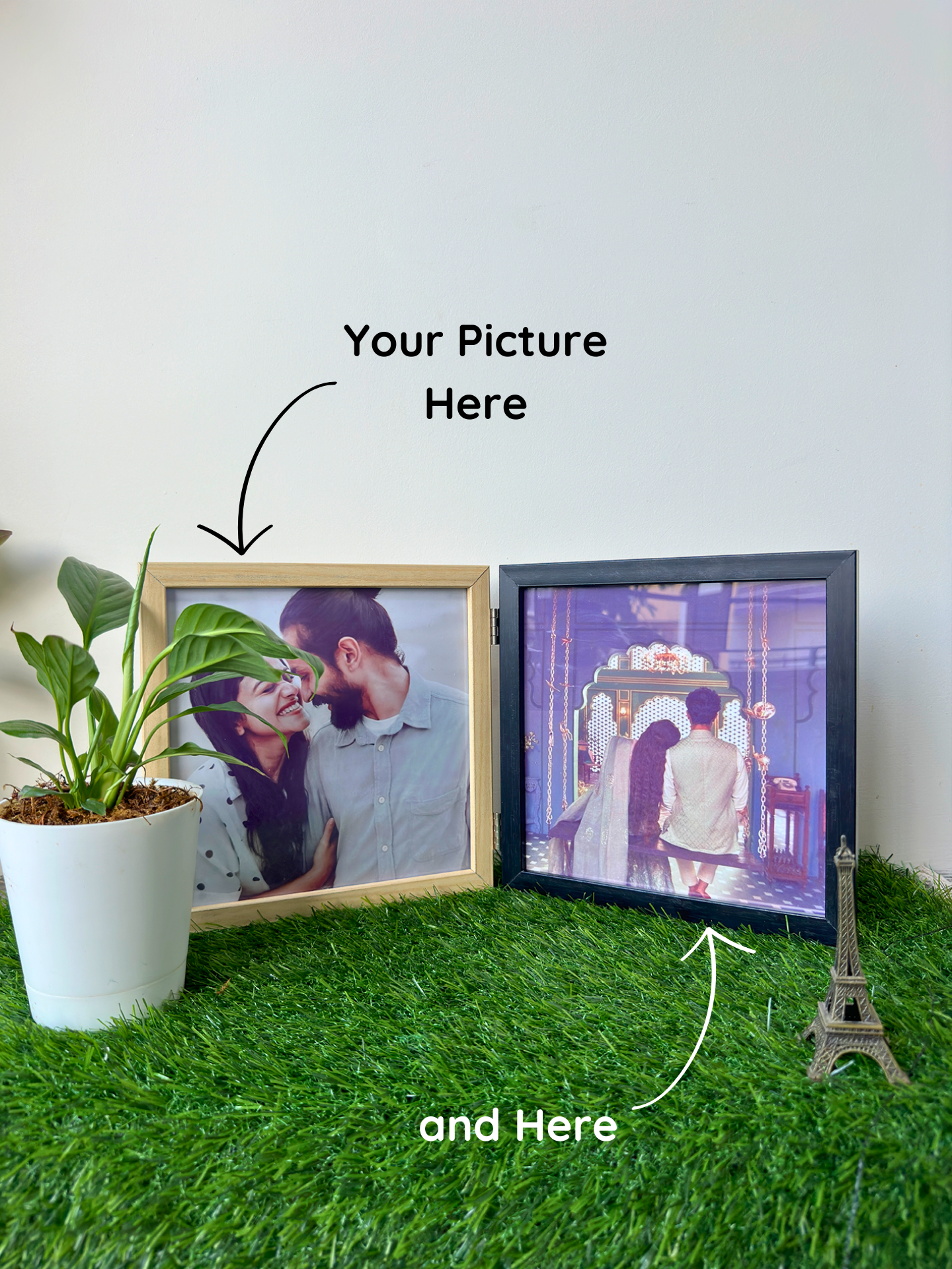 Foldable Dual Photo Frame