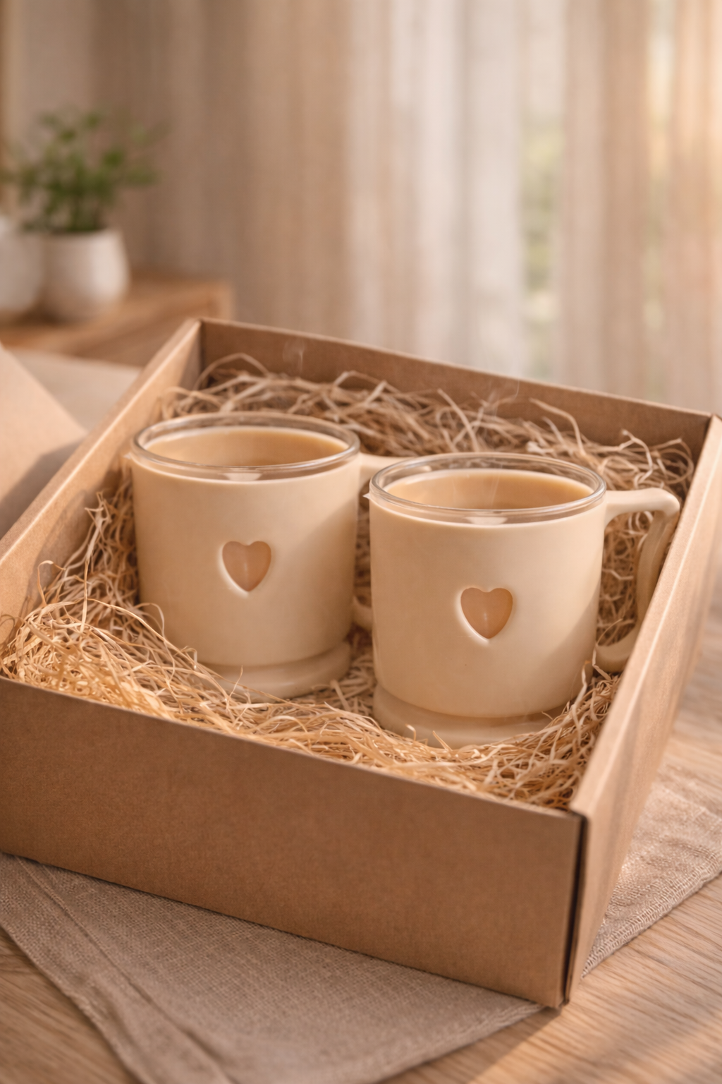 Elegant Mini Heart Mug Set for Couples — photo 5