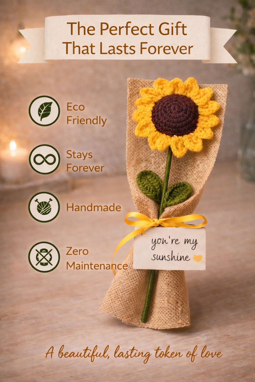 Sunflower Corchet  Bouquet — photo 3