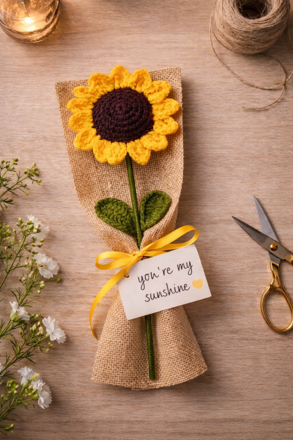 Sunflower Corchet Bouquet