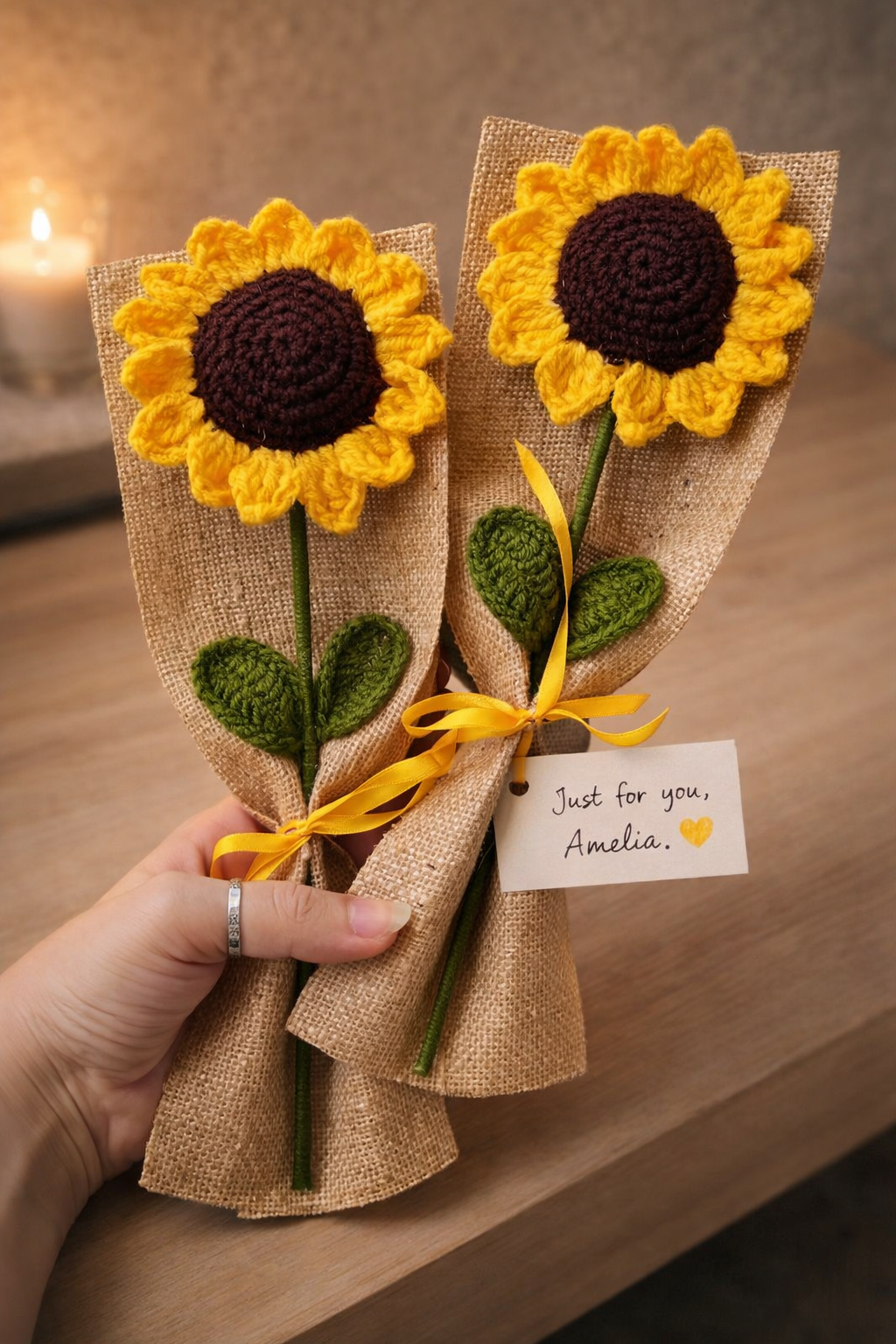 Sunflower Corchet  Bouquet — photo 2