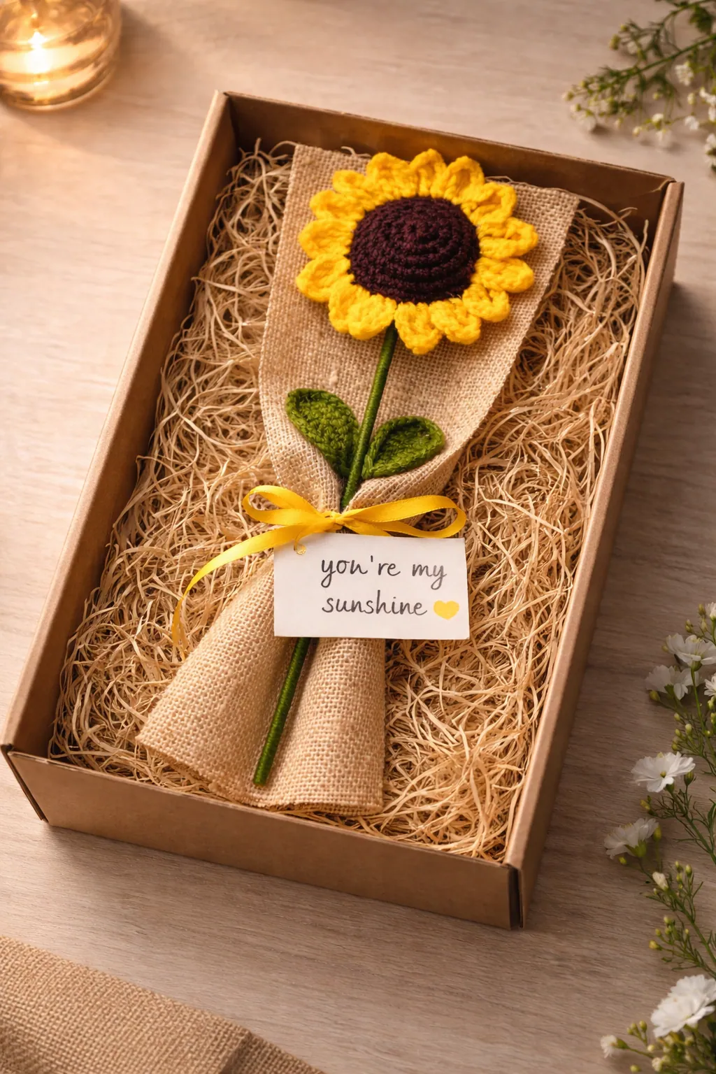 Sunflower Corchet Bouquet