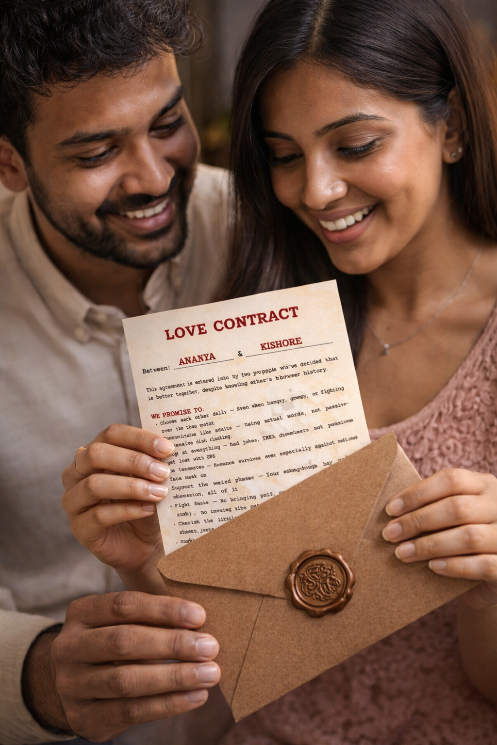 Personalized Love Contract for Couples – Custom Promise Agreement — photo 4