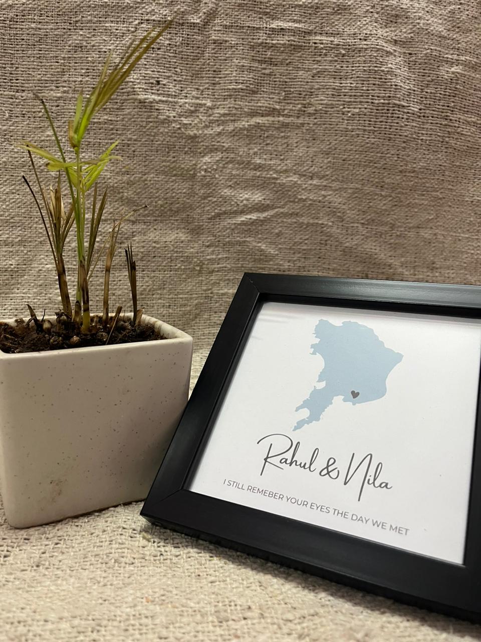 Where We Met Memory Map Mini Frame — photo 2