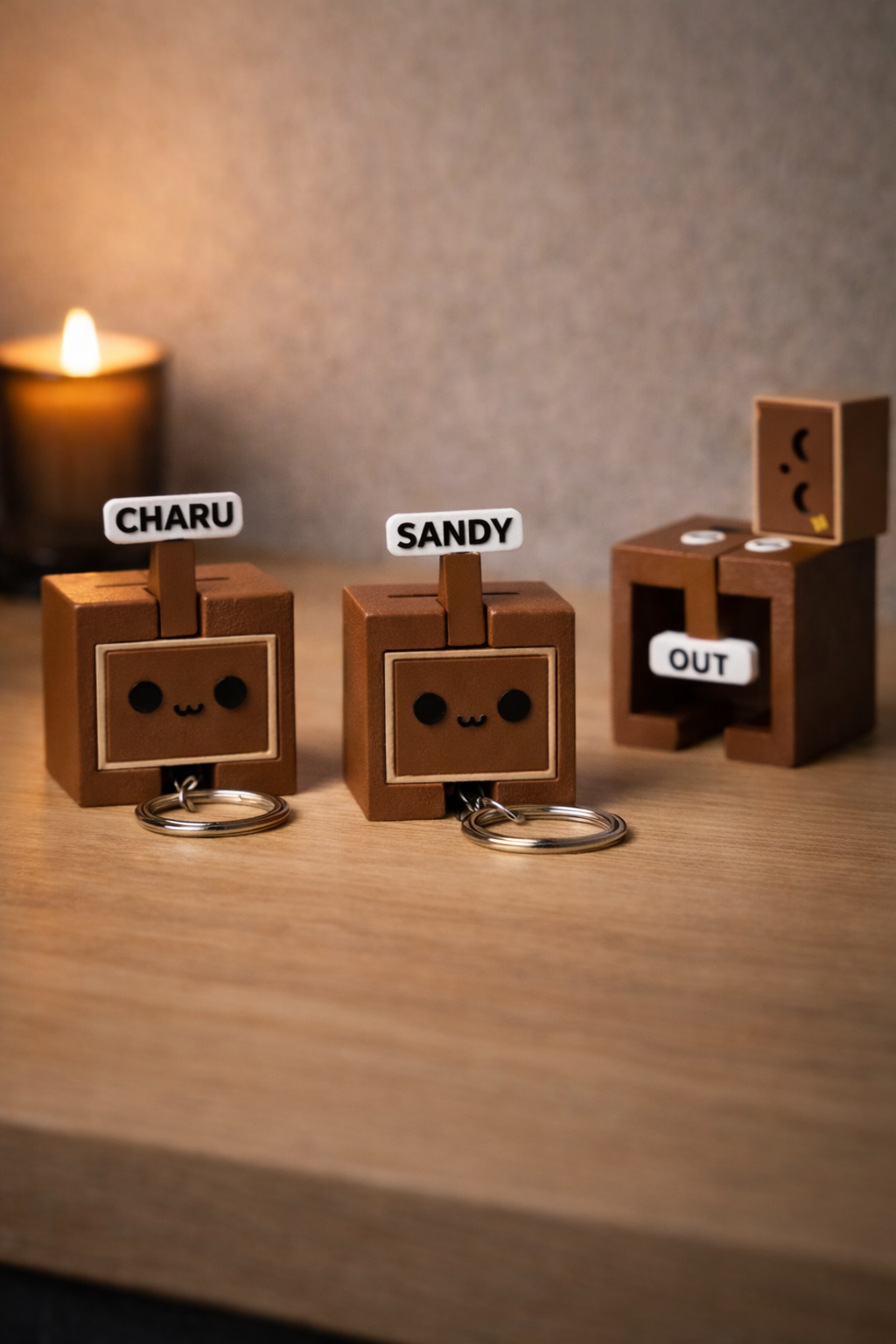 Personalised In–Out Key Holder for Couples