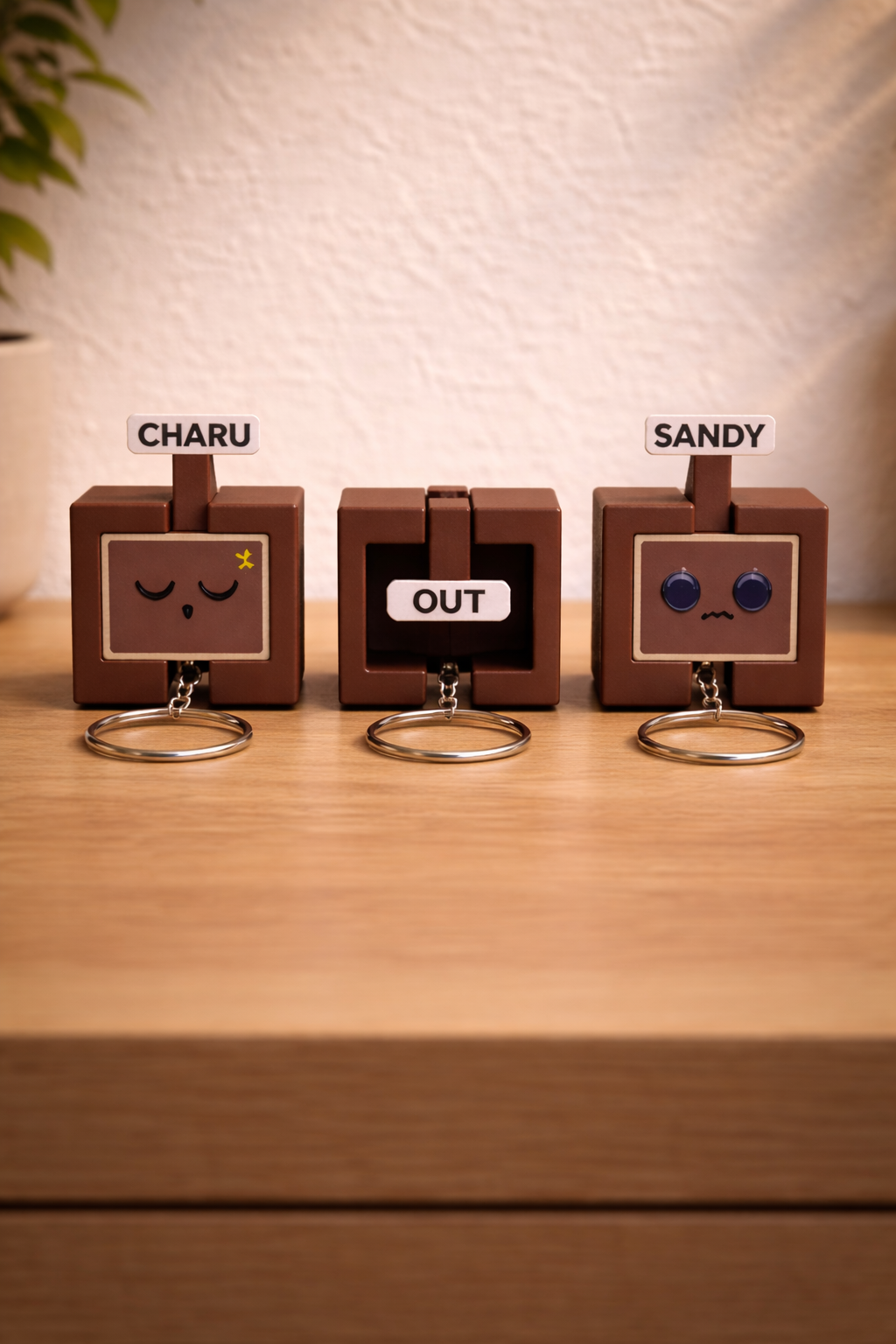 Personalised In–Out Key Holder for Couples — photo 3