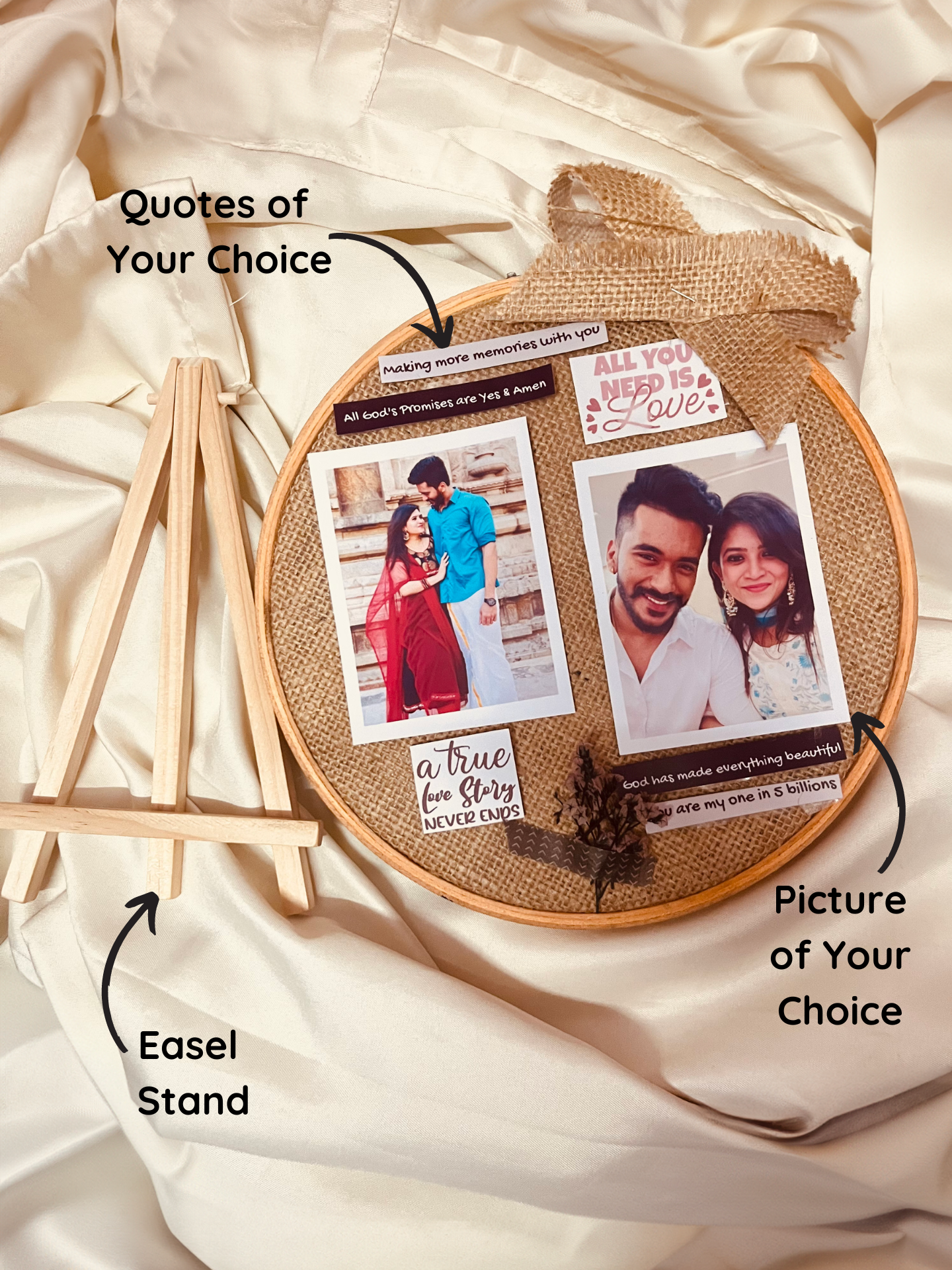 Personalized Embroidery Hoop Frame