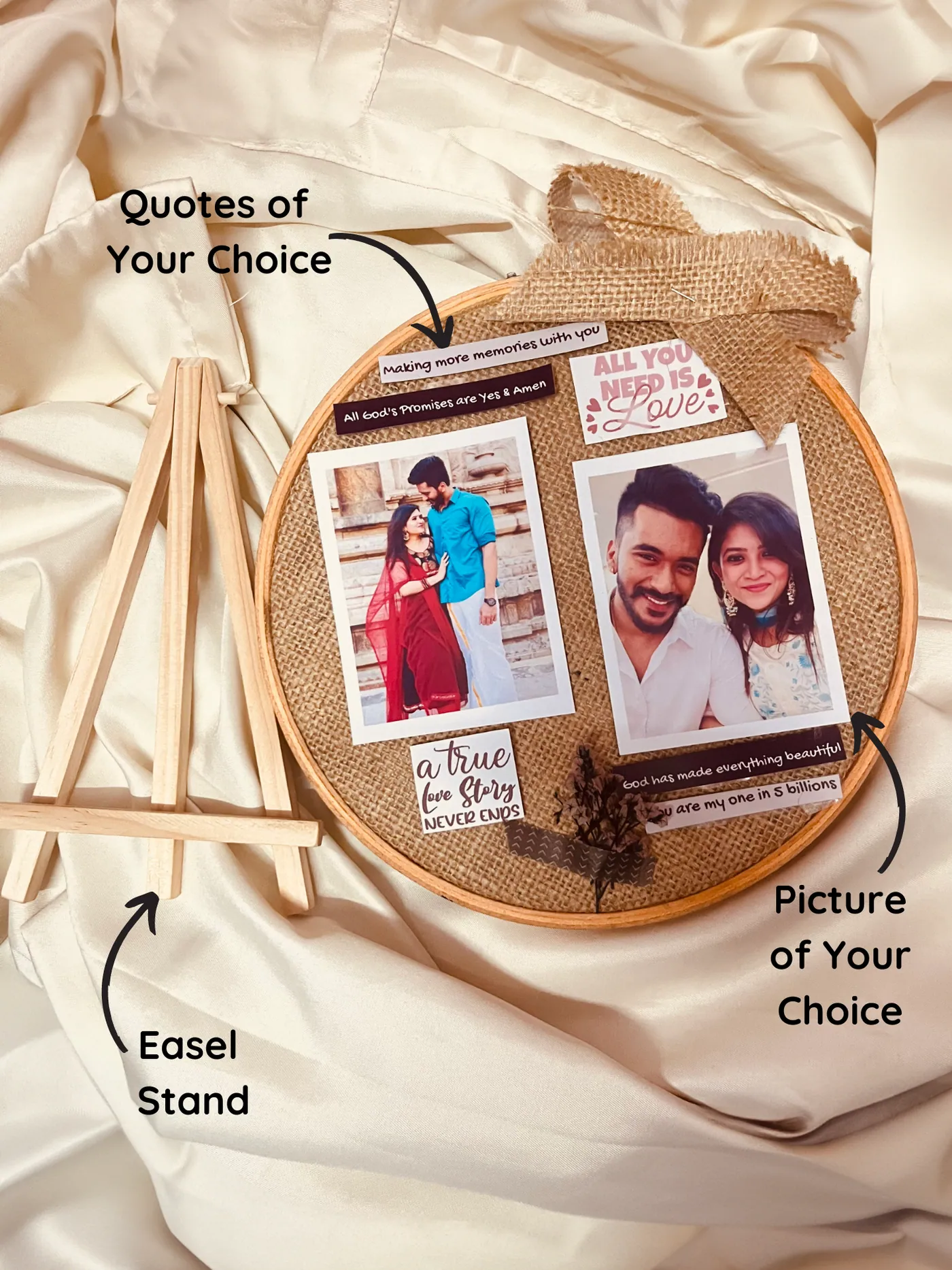 Personalized Embroidery Hoop Frame