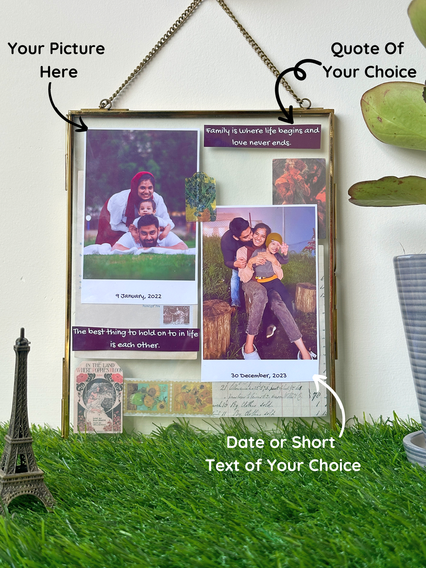Aesthetic Metal Photo Frame
