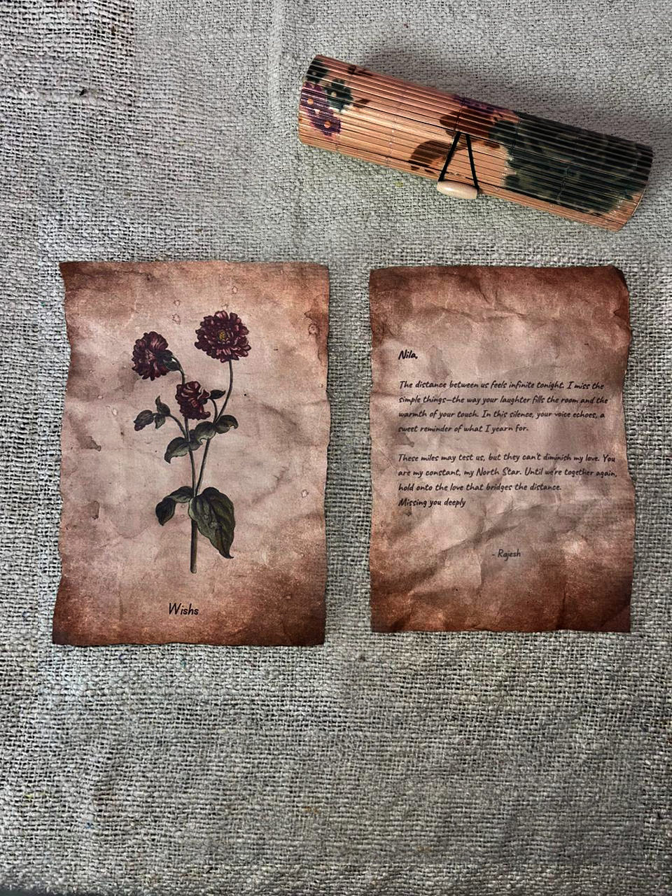 Vintage Themed Letter