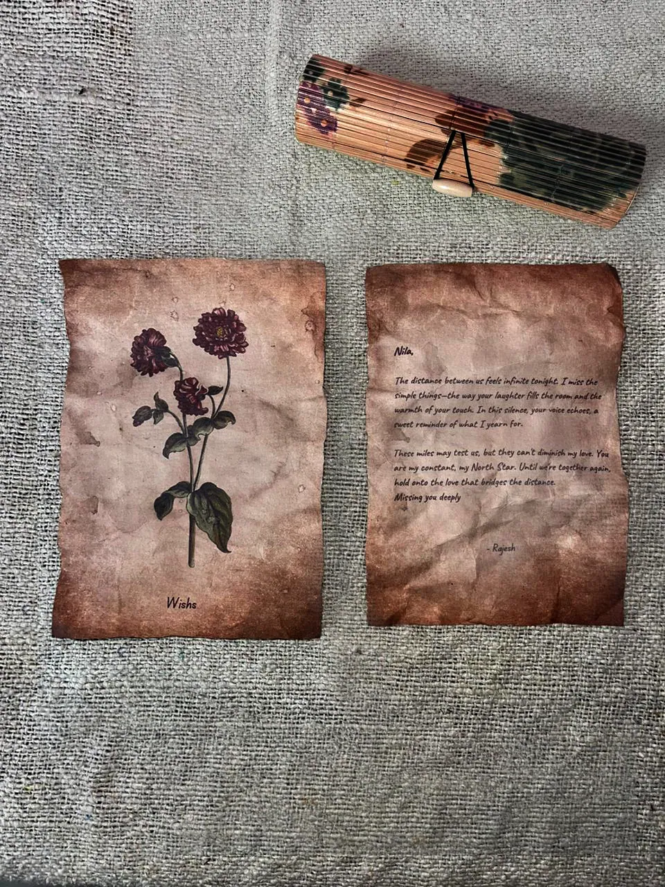 Vintage Themed Letter