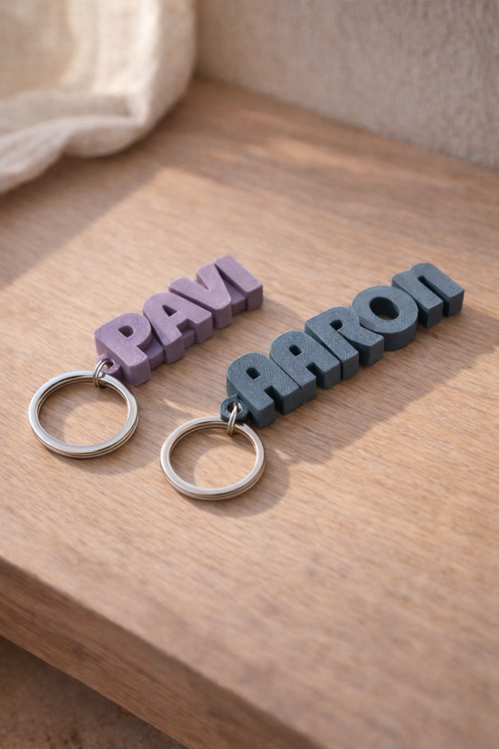 Personalized Glowing Name Keychain