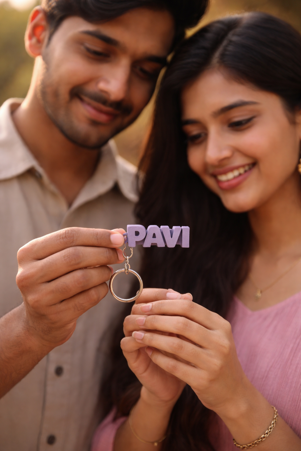 Personalized Glowing Name Keychain