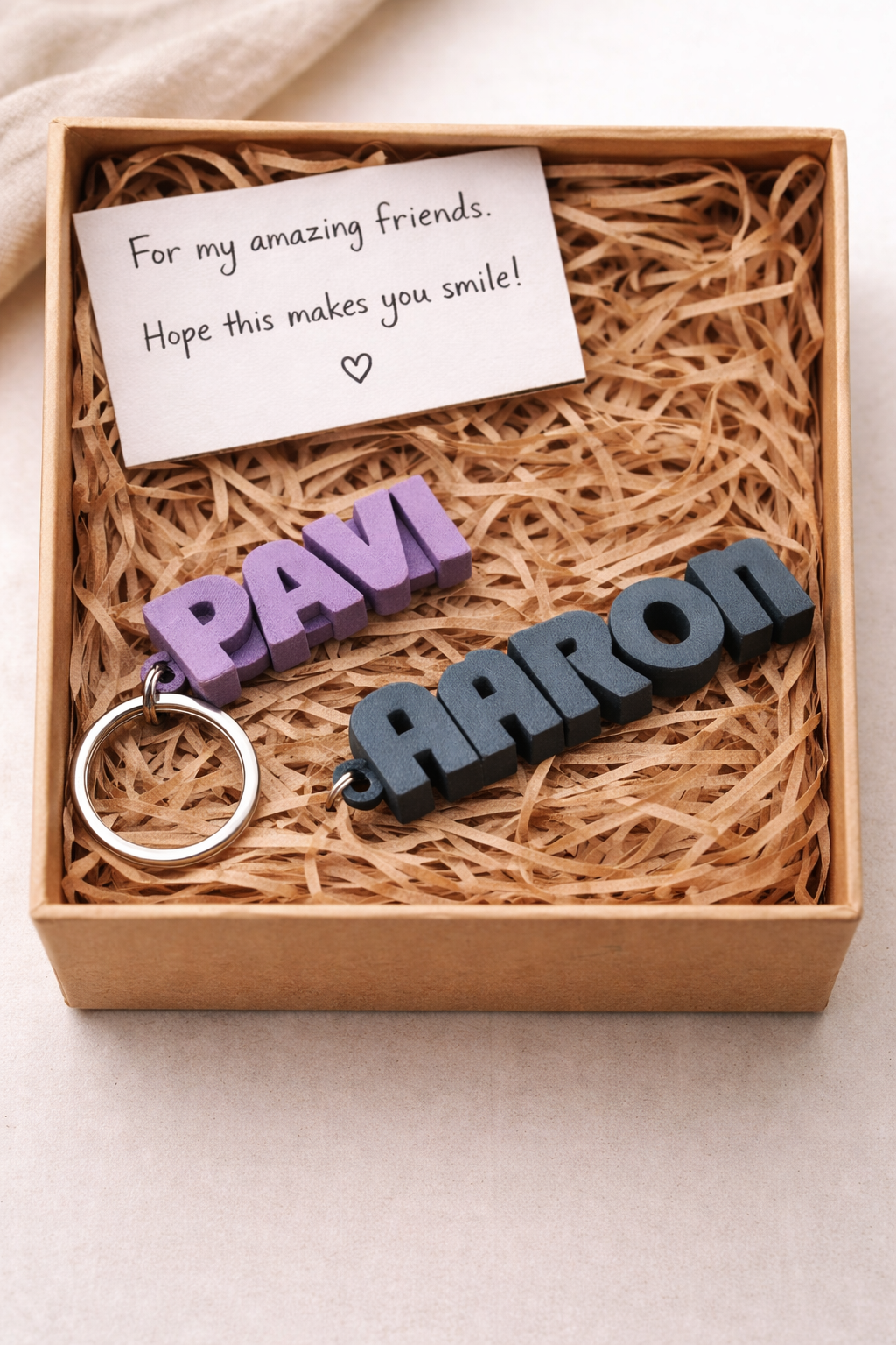 Personalized Glowing Name Keychain — photo 4