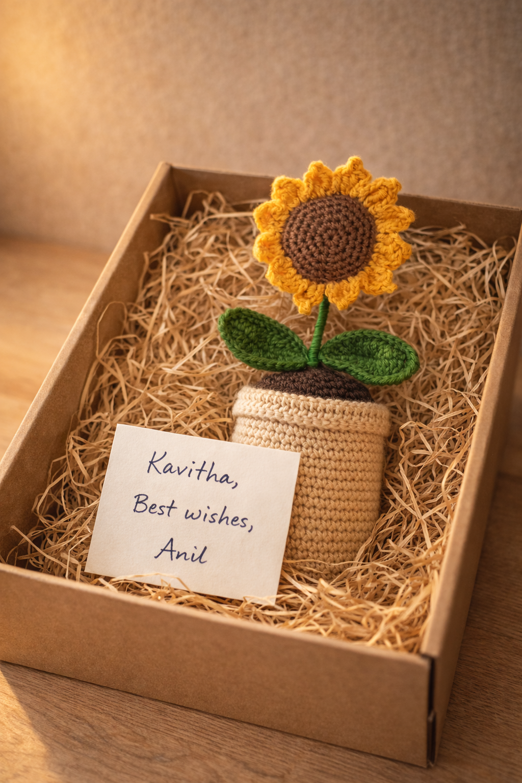 Forever Bloom Crochet Sunflower