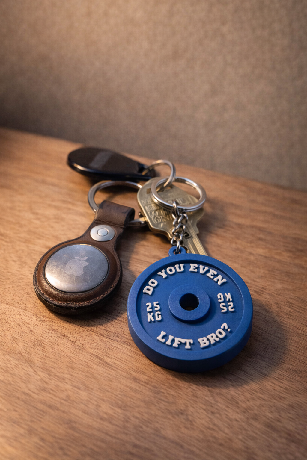 Personalized Gym PR Weight Plate Keychain