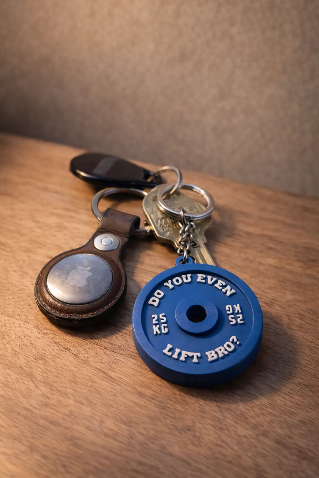Personalized Gym PR Weight Plate Keychain