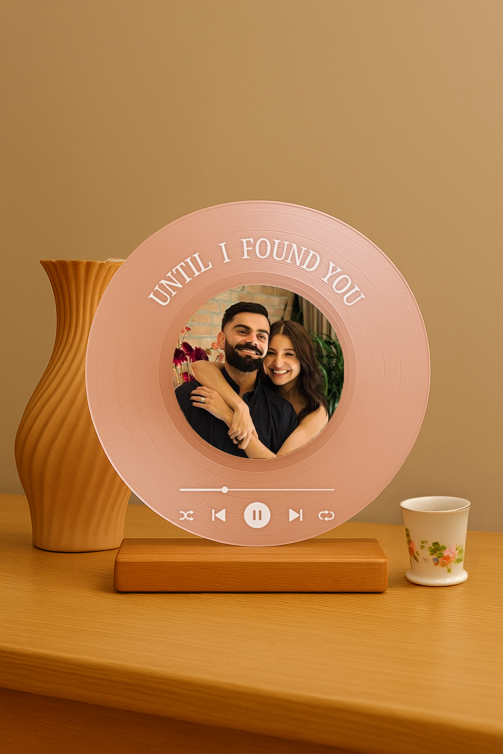 Personalized Vinyl Music Plaque with Photo