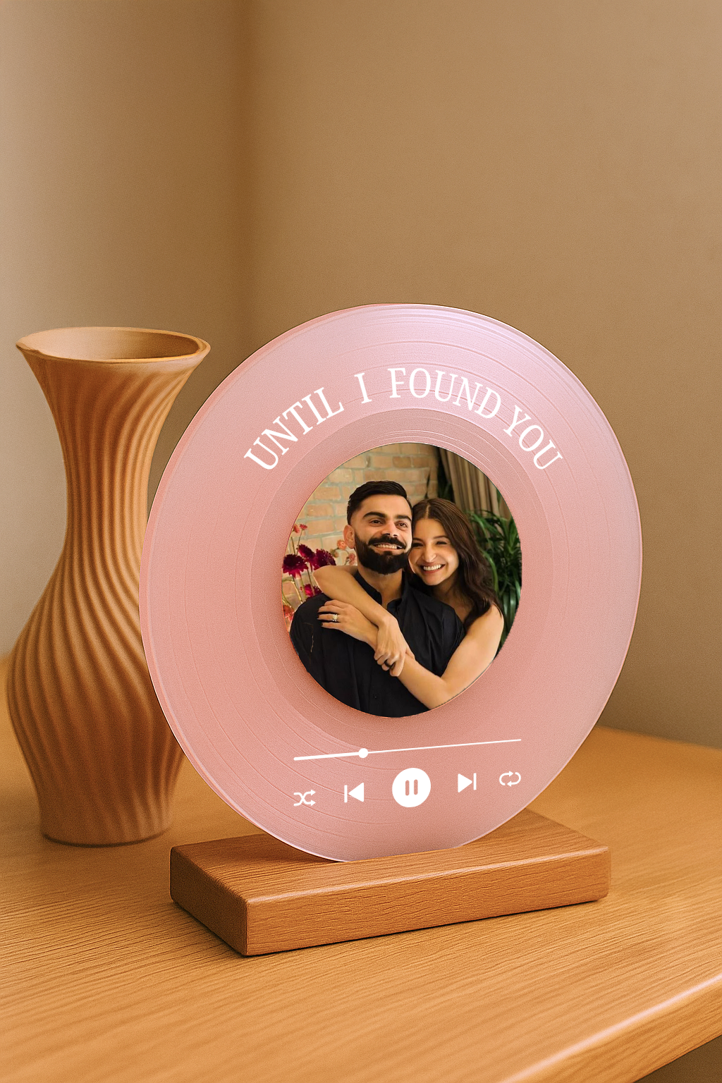 Personalized Vinyl Music Plaque with Photo